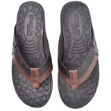 Chinelo Masculino Ortopédico Antiestresse em Couro Legítimo