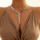 Colar Gravatinha Trançado