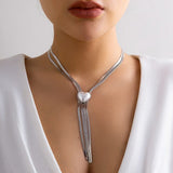 Colar Malha Fina Folheado a Ouro com Pérola Central