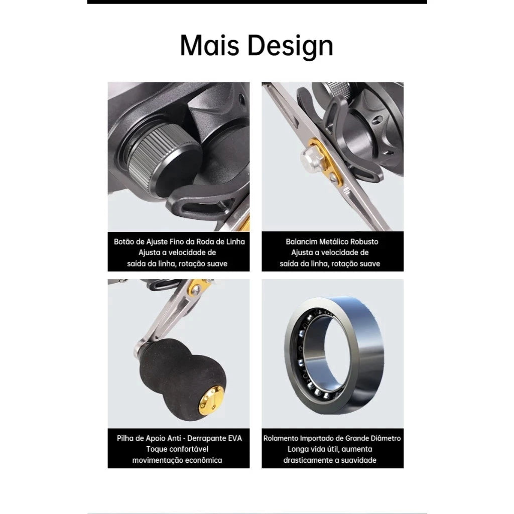 240kg Max Molinete De Pesca Com Marine Sports Pitching 7,2 : 1 Alta Carretilha De Pesca Mulinete Superfacilita 