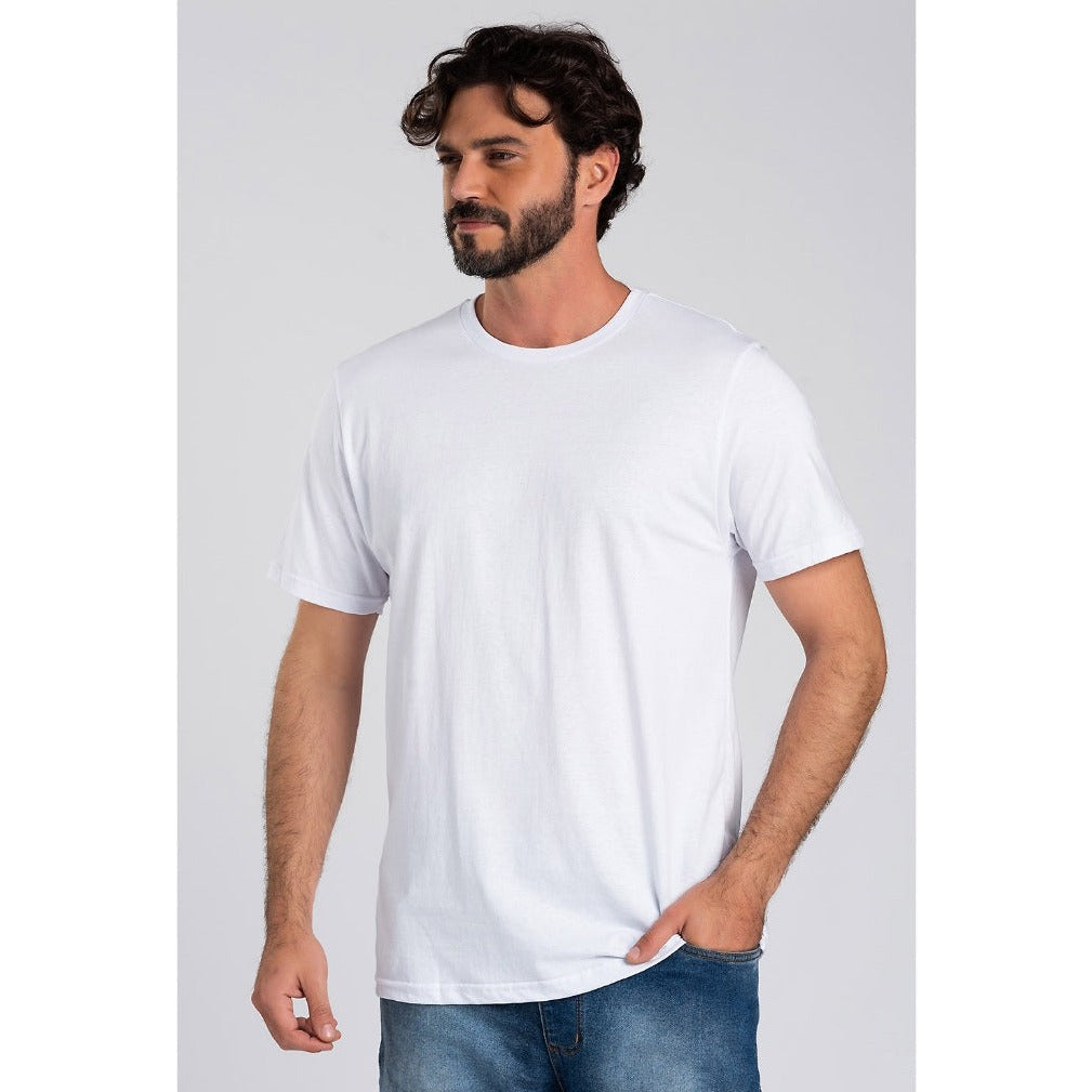 Camiseta Básica Masculina 100% Algodão