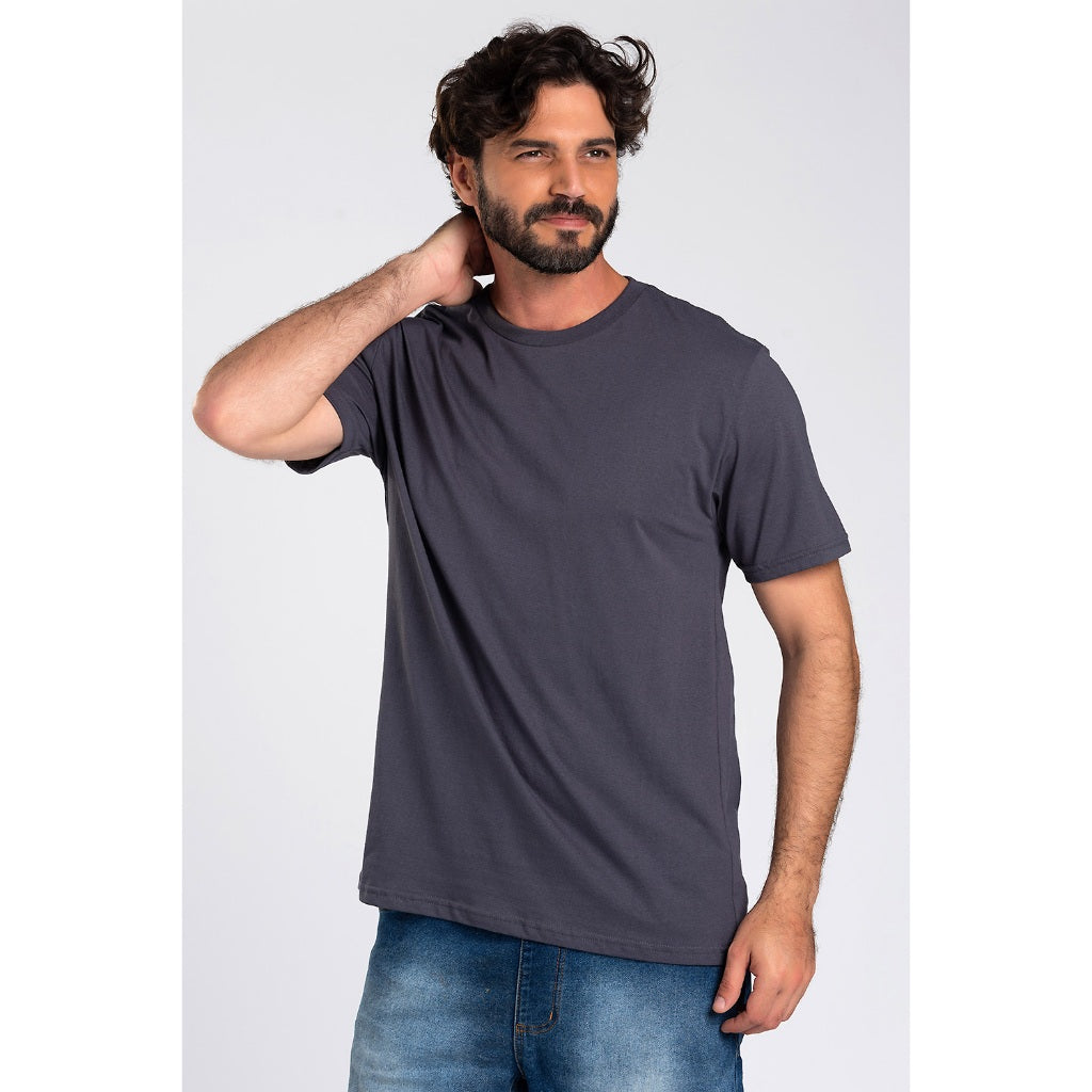 Camiseta Básica Masculina 100% Algodão
