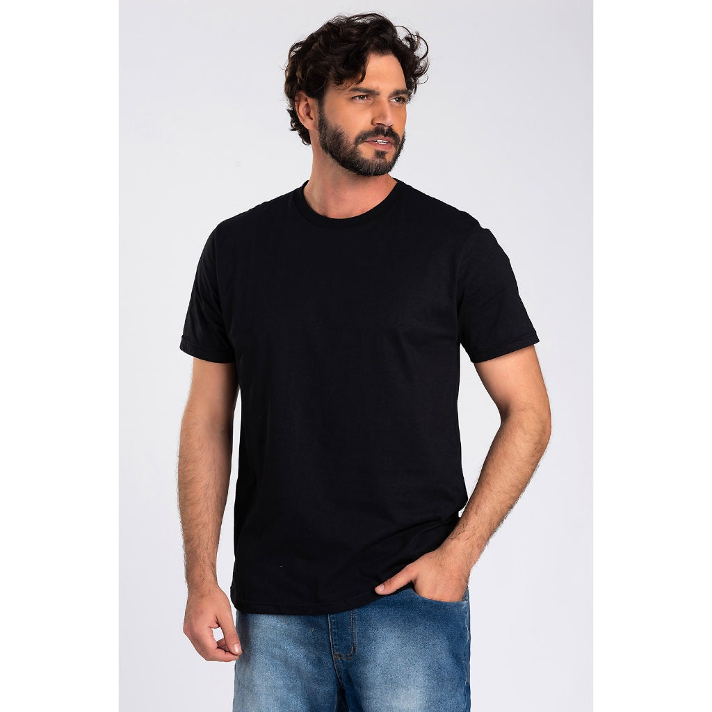 Camiseta Básica Masculina 100% Algodão