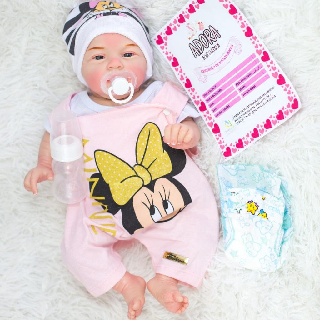 Bebê Reborn Boneca Realista Menina Mary Silicone Pode Dar Banho Original Envio Imediato Superfacilita 