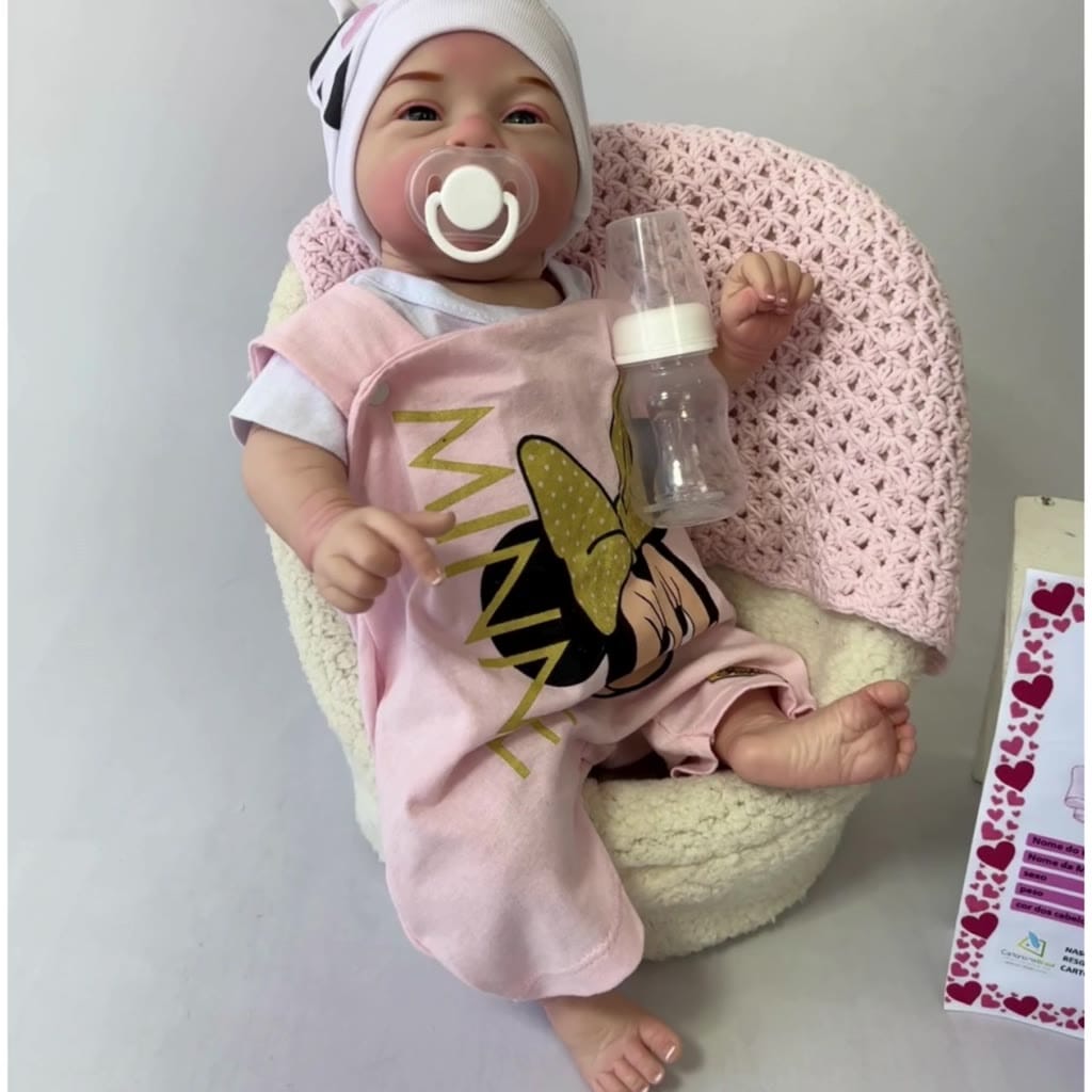 Bebê Reborn Boneca Realista Menina Mary Silicone Pode Dar Banho Original Envio Imediato Superfacilita 