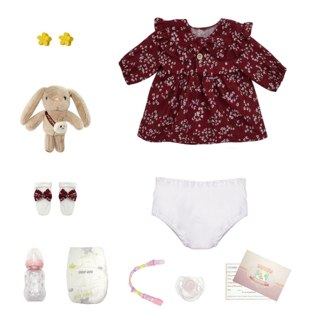 Bebê Reborn Boneca Silicone Pintado Menina Realista SH - Bebê Reborn Boneca Silicone Pintado Menina Realista 48cm Original Superfacilita 