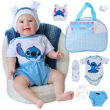 Bebê Reborn Menino Realista de Silicone com Bolsa Maternidade