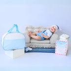 Bebê Reborn Menino Boneco Original Realista de Silicone Com Bolsa Maternidade Superfacilita 