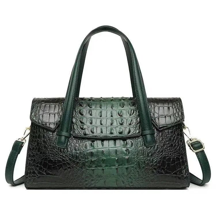 Bolsa Feminina de Couro Crocodile Fem - Bolsas - G1 - Bolsa F.C. Crocodile- M5 Superfacilita Verde 