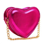 Bolsa Feminina Mini Bag Transversal Coração Metalizada – Estilo Blogueira Bolsa Feminina Mini Bag Transversal Coração Metalizada – Estilo Blogueira Superfacilita Pink Único 