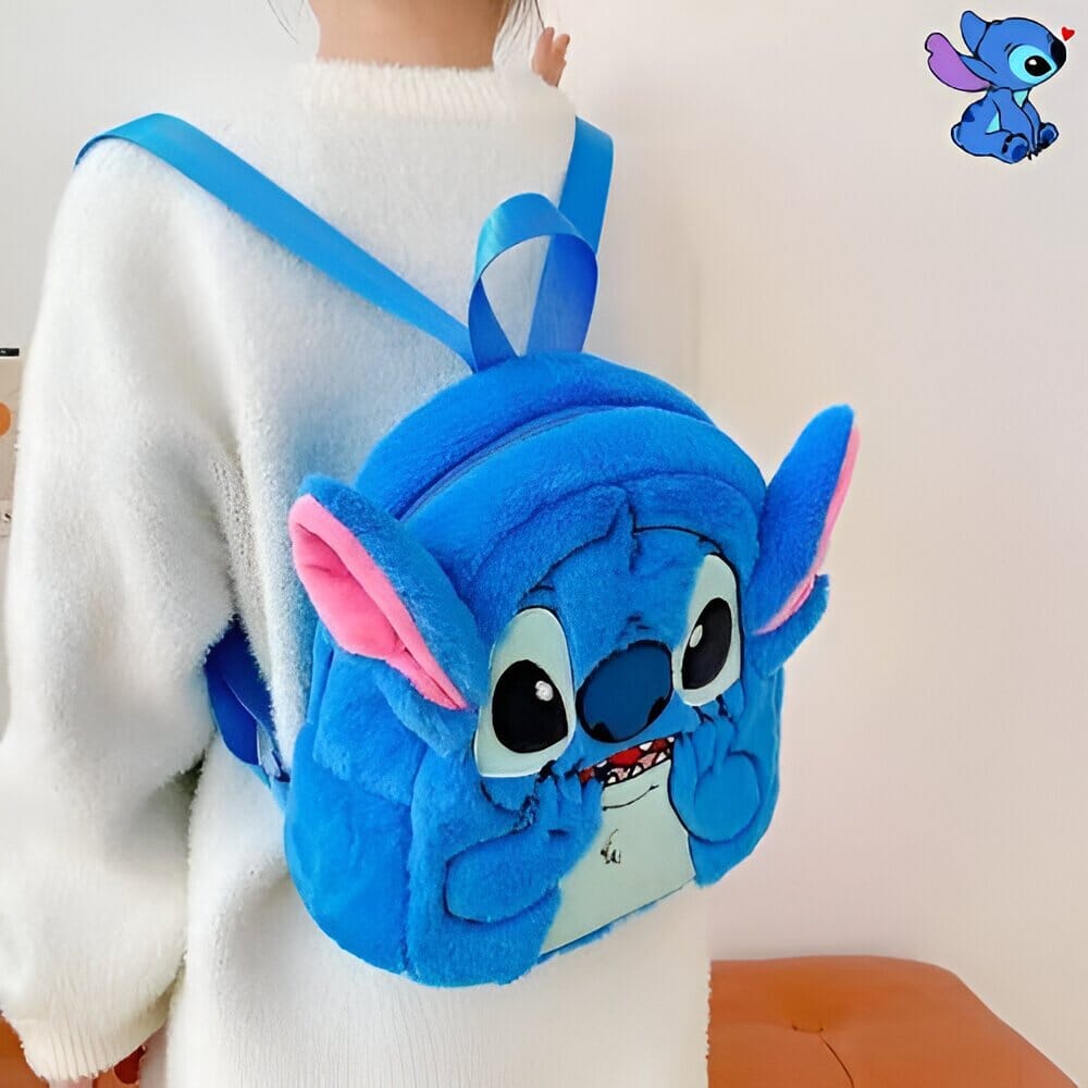 Bolsa Stitch de Pelúcia Lilo & Stitch 538 - SH - Bolsa Stitch de Pelúcia Lilo & Stitch Superfacilita 