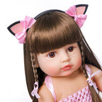 Boneca Bebê Reborn Princesa 55cm em Silicone Realista SH - Boneca Bebê Reborn Princesa 55cm em Silicone Realista Superfacilita 