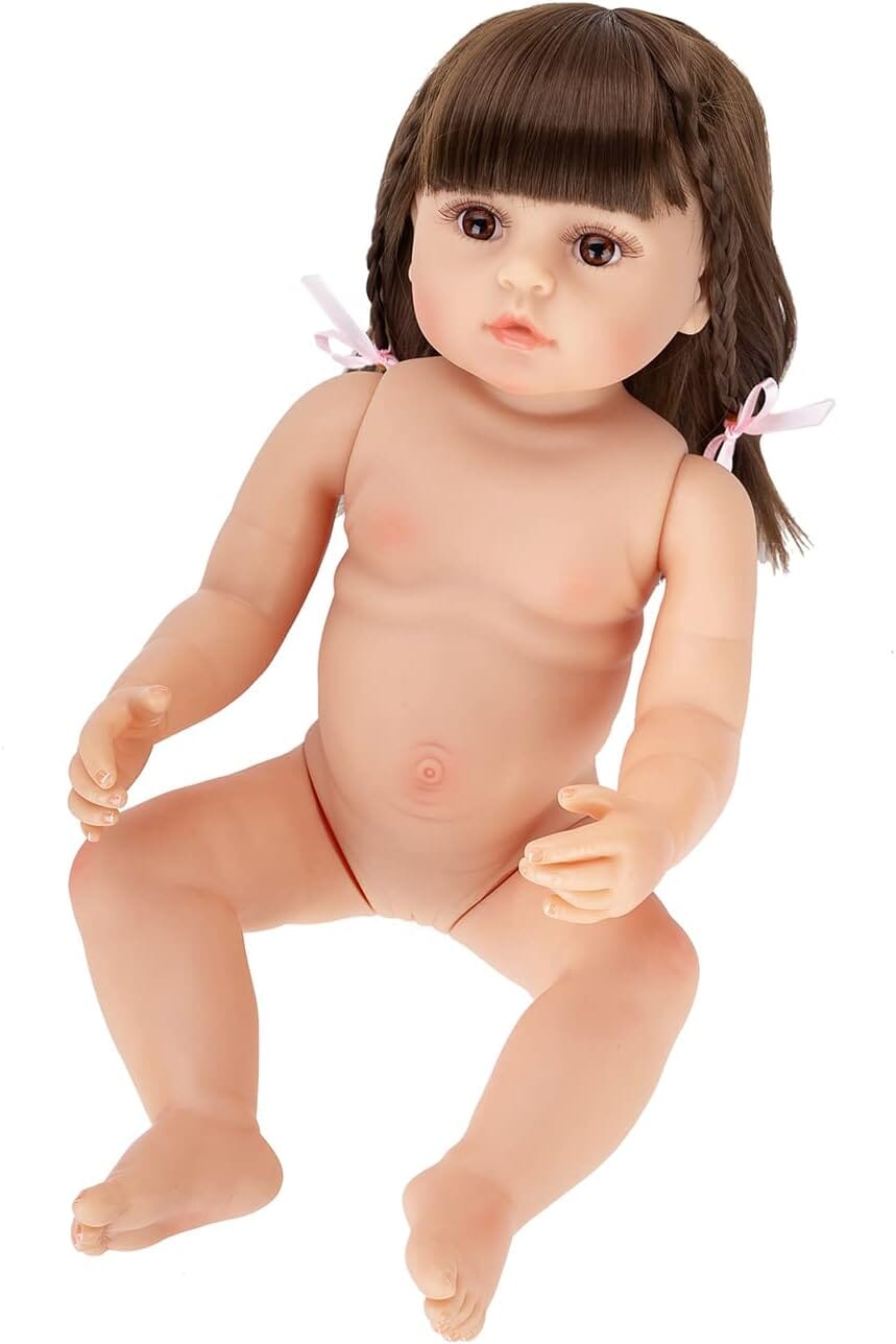Boneca Bebê Reborn Princesa 55cm em Silicone Realista SH - Boneca Bebê Reborn Princesa 55cm em Silicone Realista Superfacilita 