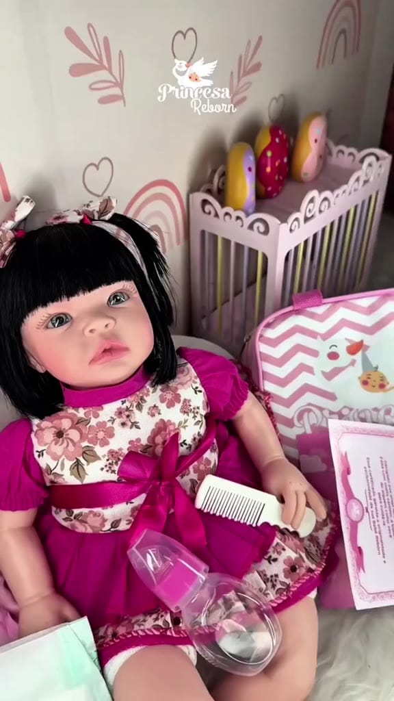 Boneca Bebê Reborn Realista Barata 100% Silicone Envio Imediato Superfacilita 