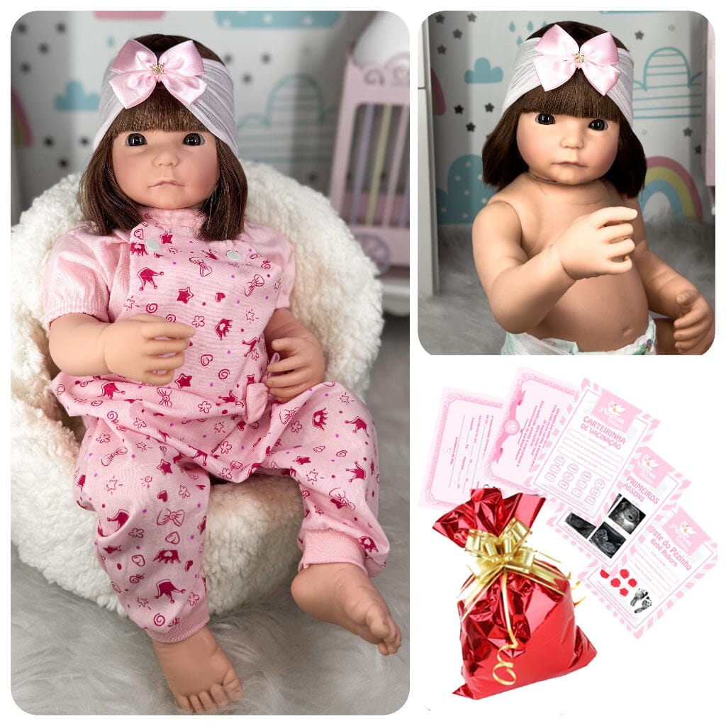 Boneca Bebê Reborn Realista Barata 100% Silicone Envio Imediato Superfacilita 