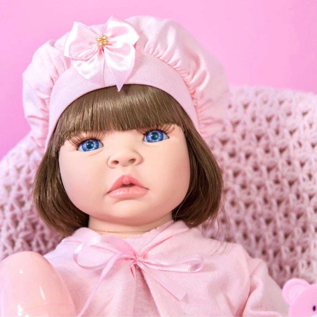 Boneca Bebê Reborn Silicone Bebe Barata Realista 100% Vinil siliconado + itens Superfacilita 