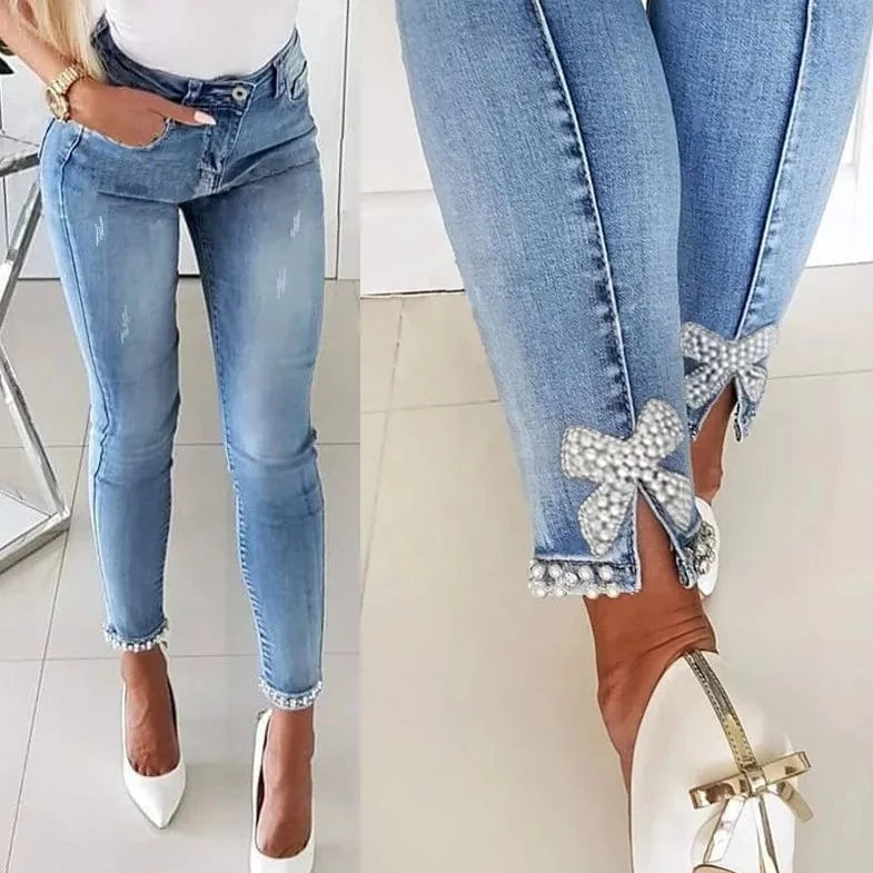 Calça Jeans Feminina Fashion Skinny Calça Jeans Feminina Fashion Skinny - Pmax02 Superfacilita 