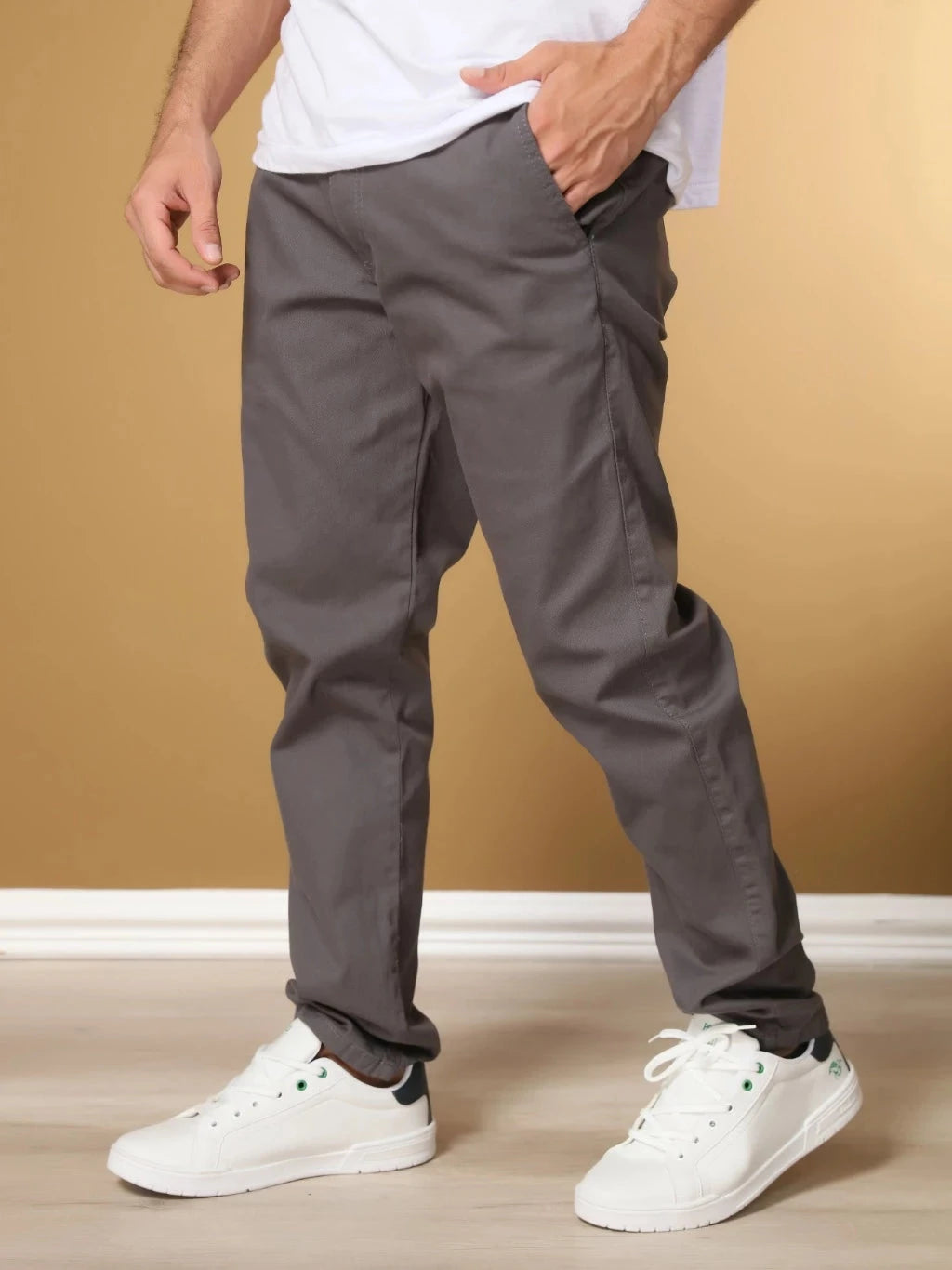 Calças Sarja Masculina Alfaiataria Esporte Fino Bolso Faca Bolso Embutido Superfacilita 
