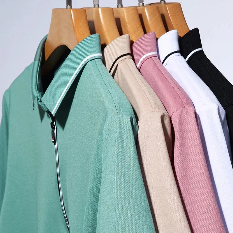 Camisa Polo Masculina com Zíper Camisa Polo Masculina com Zíper Superfacilita 