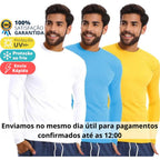 Camisa Proteção Solar Uv+50 Camiseta Segunda Pele Térmica Promoção Premium Várias Cores Superfacilita 