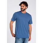 Camiseta Básica 100% Algodão Reforço Ombro a Ombro Masculina Lisa Modelagem e Caimento Moderno Fabricação Própria no Brasil - Camiseta Masculina Casual Superfacilita 