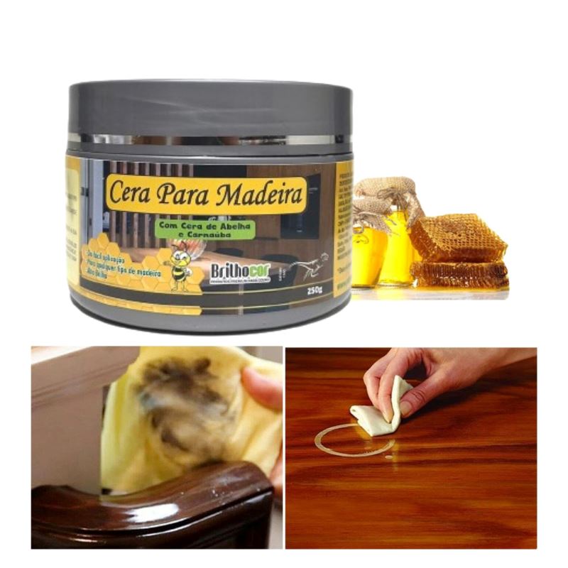 Cera Para Móveis de Madeira Beewax Cera de Polimento de Móveis Beewax Superfacilita 