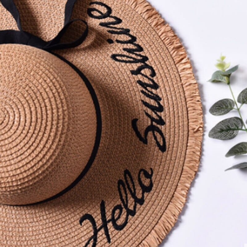 Chapéu de Palha Hello Sunshiny MP - Chapéu de Palha Hello Sunshiny Superfacilita 