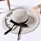 Chapéu de Palha Hello Sunshiny MP - Chapéu de Palha Hello Sunshiny Superfacilita Branco 56-58cm 