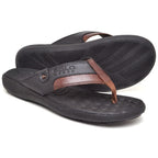 Chinelo Masculino Em Couro Legítimo Sandália Ortopédica Antistress Polo Star Five Superfacilita 