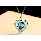 Colar Feminino com Pingente de Coração de Luxo em Prata 925 - Elegância e Sofisticação Fem - Aces - G1 - Colar Feminino com Pingente de Coração de Luxo Superfacilita 