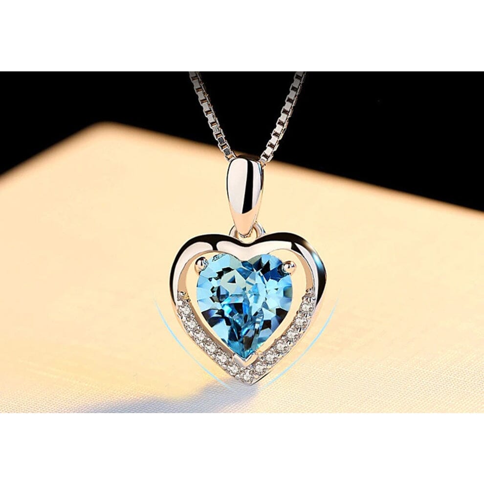 Colar Feminino com Pingente de Coração de Luxo em Prata 925 - Elegância e Sofisticação Fem - Aces - G1 - Colar Feminino com Pingente de Coração de Luxo Superfacilita 