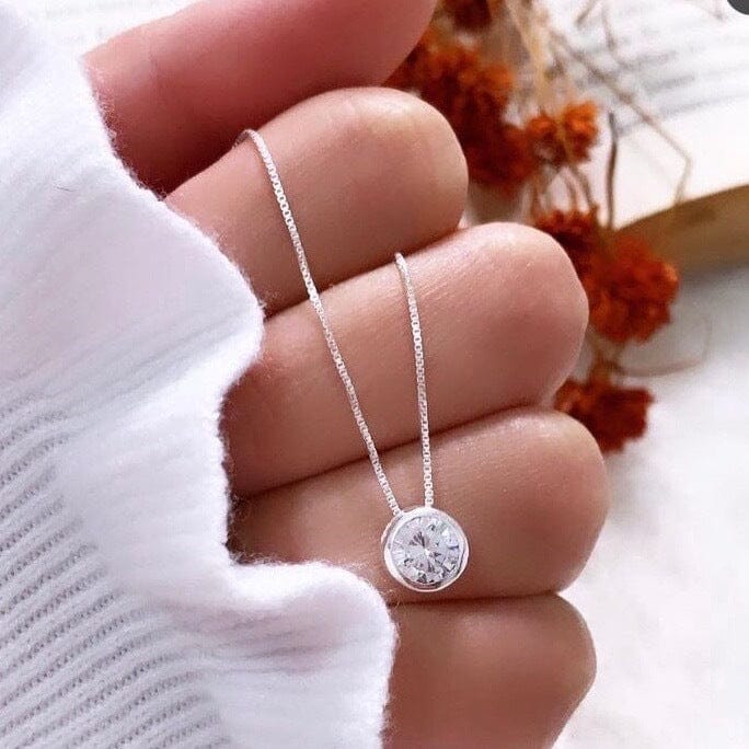 Colar Feminino Ponto de luz Folheado Banhada A Ouro 18K e Prata 925 497 - SH - Colar Feminino Ponto de luz Folheado Banhada A Ouro 18K e Prata 925 Superfacilita 