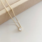 Colar Feminino Ponto de luz Folheado Banhada A Ouro 18K e Prata 925 497 - SH - Colar Feminino Ponto de luz Folheado Banhada A Ouro 18K e Prata 925 Superfacilita 