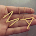 Colar Letra Inicial Folheado a Ouro 18K e Prata 925 SH - 501 - Colar Letra Inicial Folheado a Ouro 18K e Prata 925 Superfacilita 