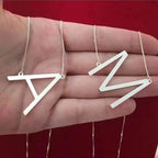 Colar Letra Inicial Folheado a Ouro 18K e Prata 925 SH - 501 - Colar Letra Inicial Folheado a Ouro 18K e Prata 925 Superfacilita Prata A 