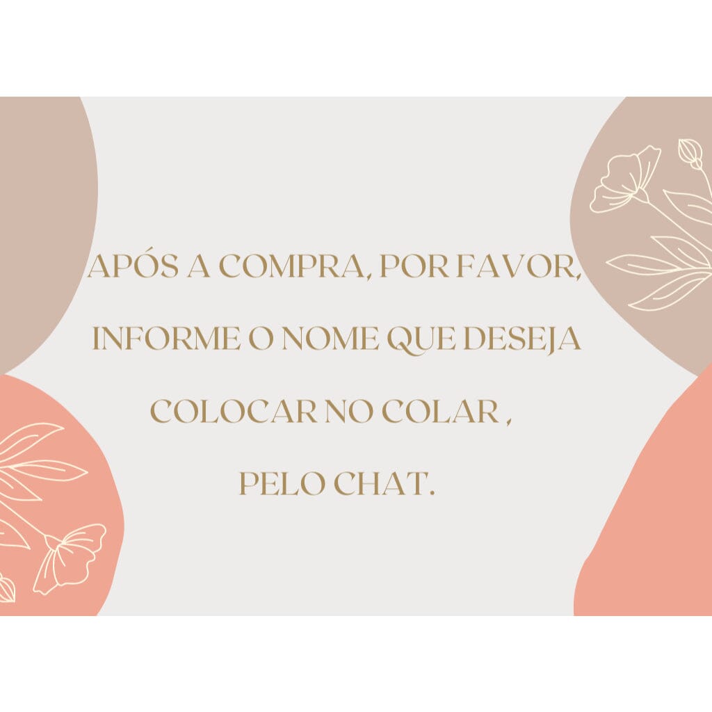 Colar Personalizado com Nome e Coração Banhado a Ouro 18K SH - Colar Personalizado com Nome e Coração Banhado a Ouro 18K Superfacilita 