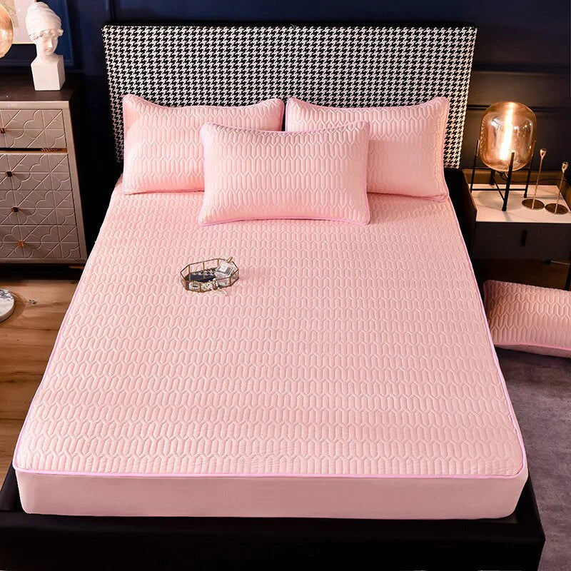 Conjunto Sleep Luxury - Jogo de Lençol + Fronhas Brinde 1027 Superfacilita Rosa Bebê Solteiro (120x200x30)cm 