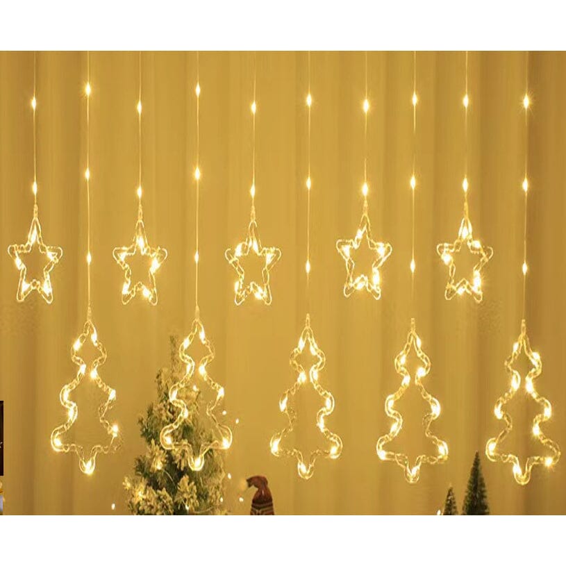Cortina de LED Pisca-Pisca Cascata - Modelos Exclusivos Cortina de LED Pisca-Pisca Cascata - Modelos Exclusivos e Econômicos Superfacilita Árvore de Natal 110v 