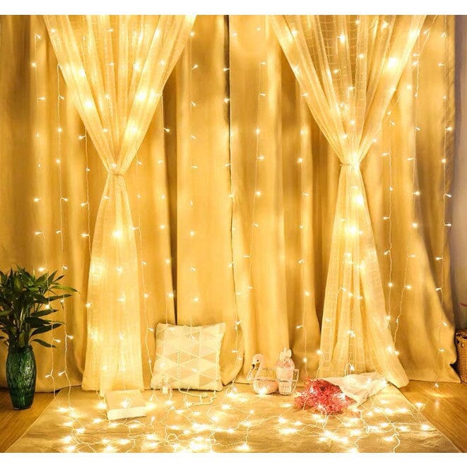 Cortina de Luz LED Mágica - 300 Leds & 8 Modos Cortina de Luz LED Mágica - 300 Leds & 8 Modos Superfacilita 