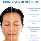 Creme Clareador Facial Dia | Creme Facial Noturno | Peeling de Cristal Clear Max SH - 511 - Creme Clareador Facial Dia + Creme Facial Noturno + Peeling de Cristal Clear Max Superfacilita 