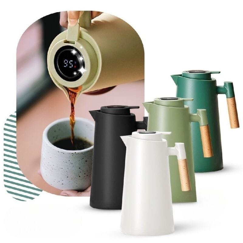 Garrafa Térmica Com Termômetro Digital – 1 Litro Garrafa Térmica Com Termômetro Digital – 1 Litro Superfacilita 