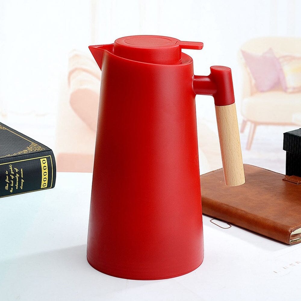 Garrafa Térmica Com Termômetro Digital – 1 Litro Garrafa Térmica Com Termômetro Digital – 1 Litro Superfacilita Vermelho 