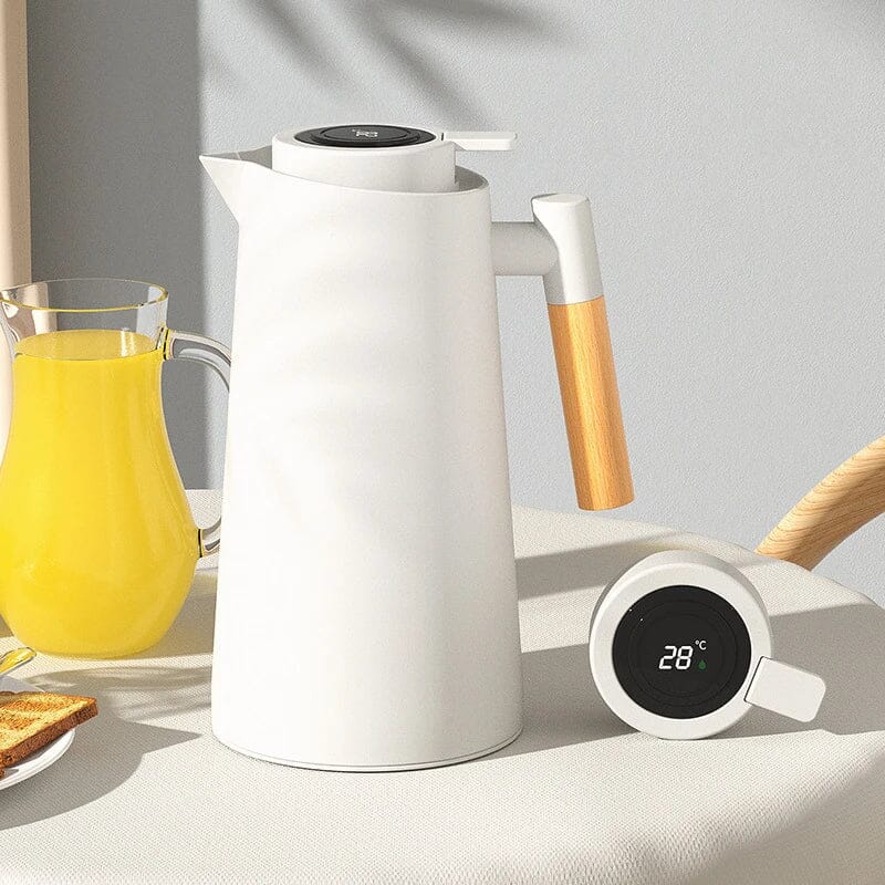 Garrafa Térmica de Café com Termômetro Digital Garrafa Térmica de Café com Termômetro Digital Superfacilita 