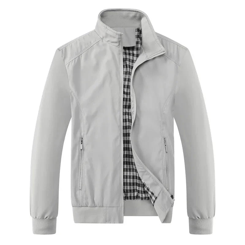 Jaqueta Bomber Masculina Slim Casual - Conforto Premium Jaqueta d face Superfacilita P Cinza 