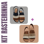 Kit 02 Rasteirinha Louise Elástico SH-02 - Kit 02 Rasteirinha Louise Elástico Superfacilita 