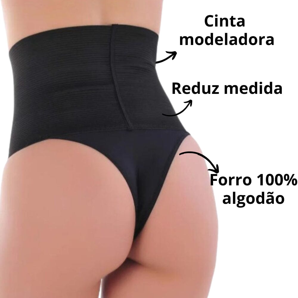 Kit 2 Calcinhas Modeladoras MAXFIRME Cós Alto Ajuste Confortável Kit 2 Calcinhas Modeladoras MAXFIRME Cós Alto com Ajuste Confortável Superfacilita 