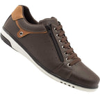 Kit 2 Pares de Sapatênis Casual com Zíper e Cadarço - Confort Plus Kit 2 Pares de Sapatênis Casual com Zíper e Cadarço - Confort Plus Superfacilita 