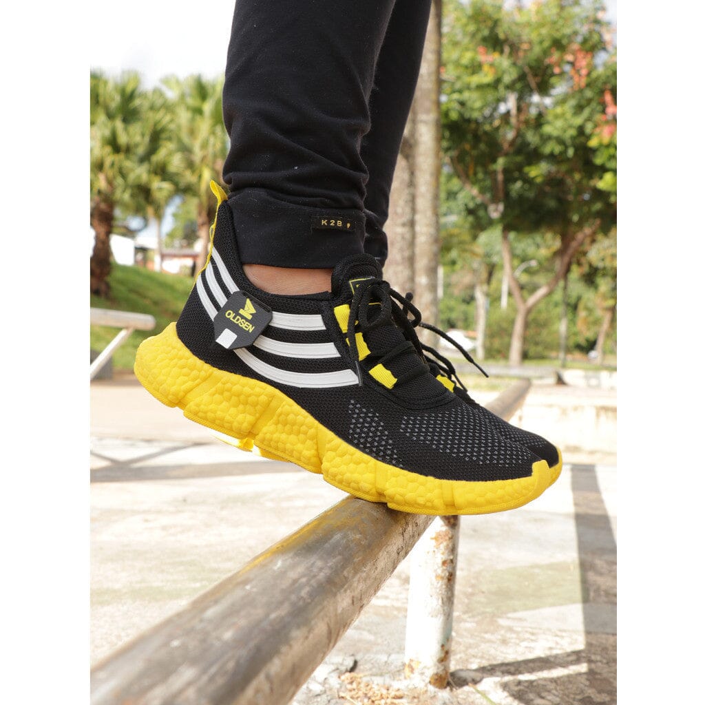 Kit 2 Tênis Unisex B-Ultra para Corrida e Academia com Conforto e Segurança Kit 2 Tênis Unisex B-Ultra para Corrida e Academia com Conforto e Segurança Superfacilita AMARELO 34 