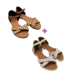 Kit Duas (02) Rasteirinha RÁFIA Sandália Feminina Promoção Superfacilita 