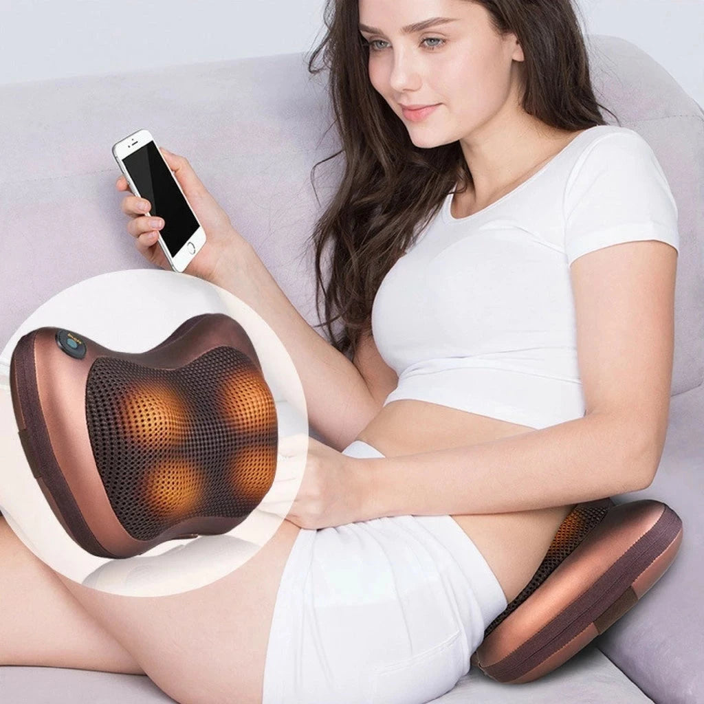 Massageador Shiatsu Profissional com Aquecimento - Pescoço, Costas e Lombar Massageador Shiatsu Profissional com Aquecimento Superfacilita 